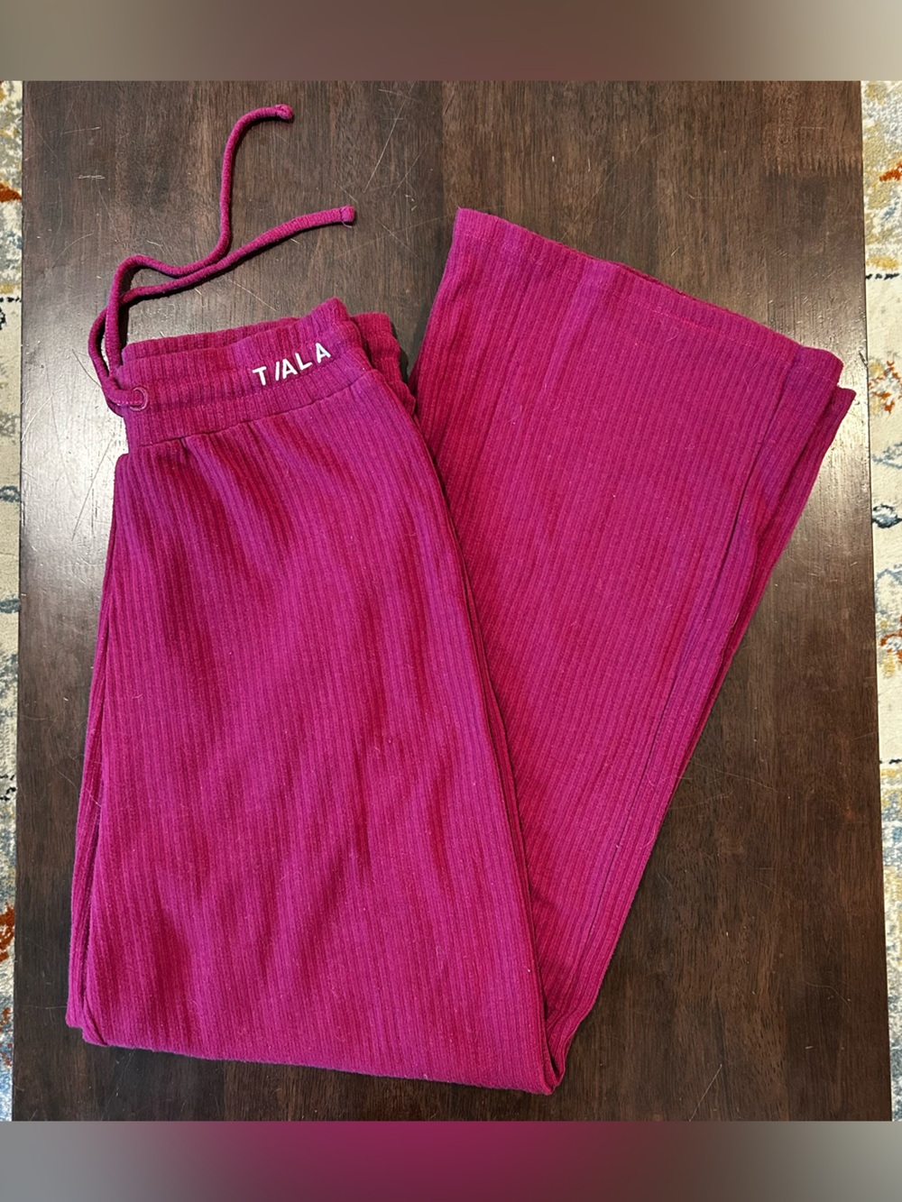 Ribbed Fuchsia Lounge Pants